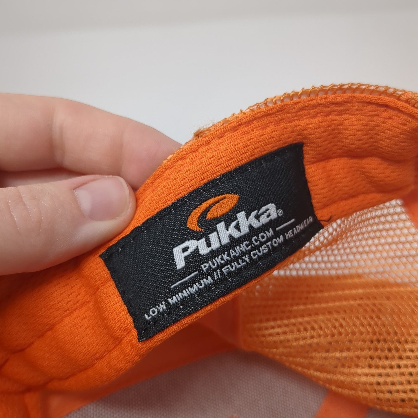 Marathon Pipe Line Snapback trucker Hat Orange OS Adjustable Mesh Back Pukka