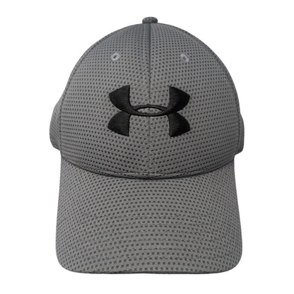 Under Armour Fitted Hat Gray Large/XL Embroidered Logo Stretch 6 Panel