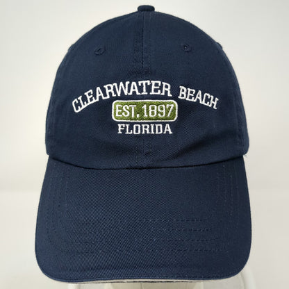 Wings Baseball Cap Blue One Size Clearwater Beach Florida EST 1897 Strapback Hat