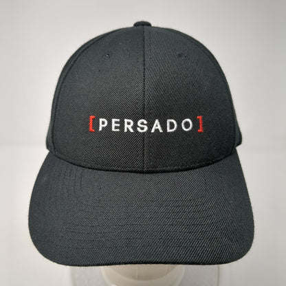 Persado Snapback Hat Black One Size Adjustable Embroidered Yupoong
