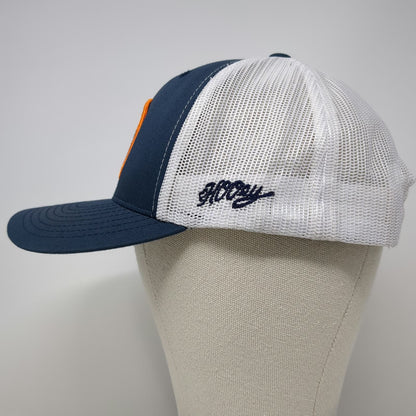 Hooey Trucker Hat Blue White One Size Houston Hang In There Patch Snapback Mesh