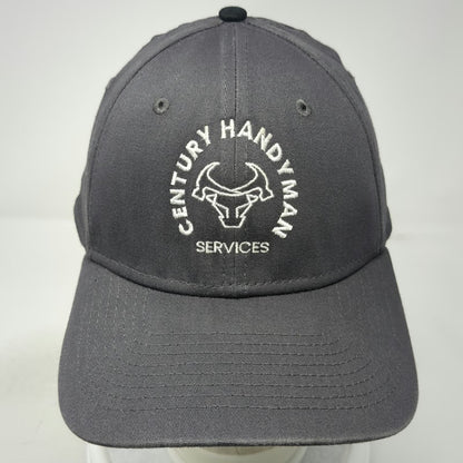 New Era Baseball Cap Gray XL 39THIRTY Century Handyman Services Curved Brim hat