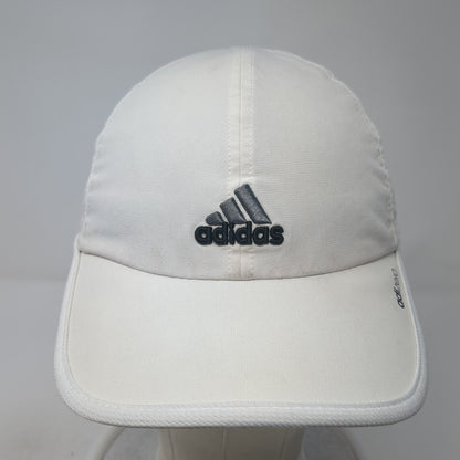 Adidas Adizero Strapback Baseball Cap White One Size Adjustable Embroidered