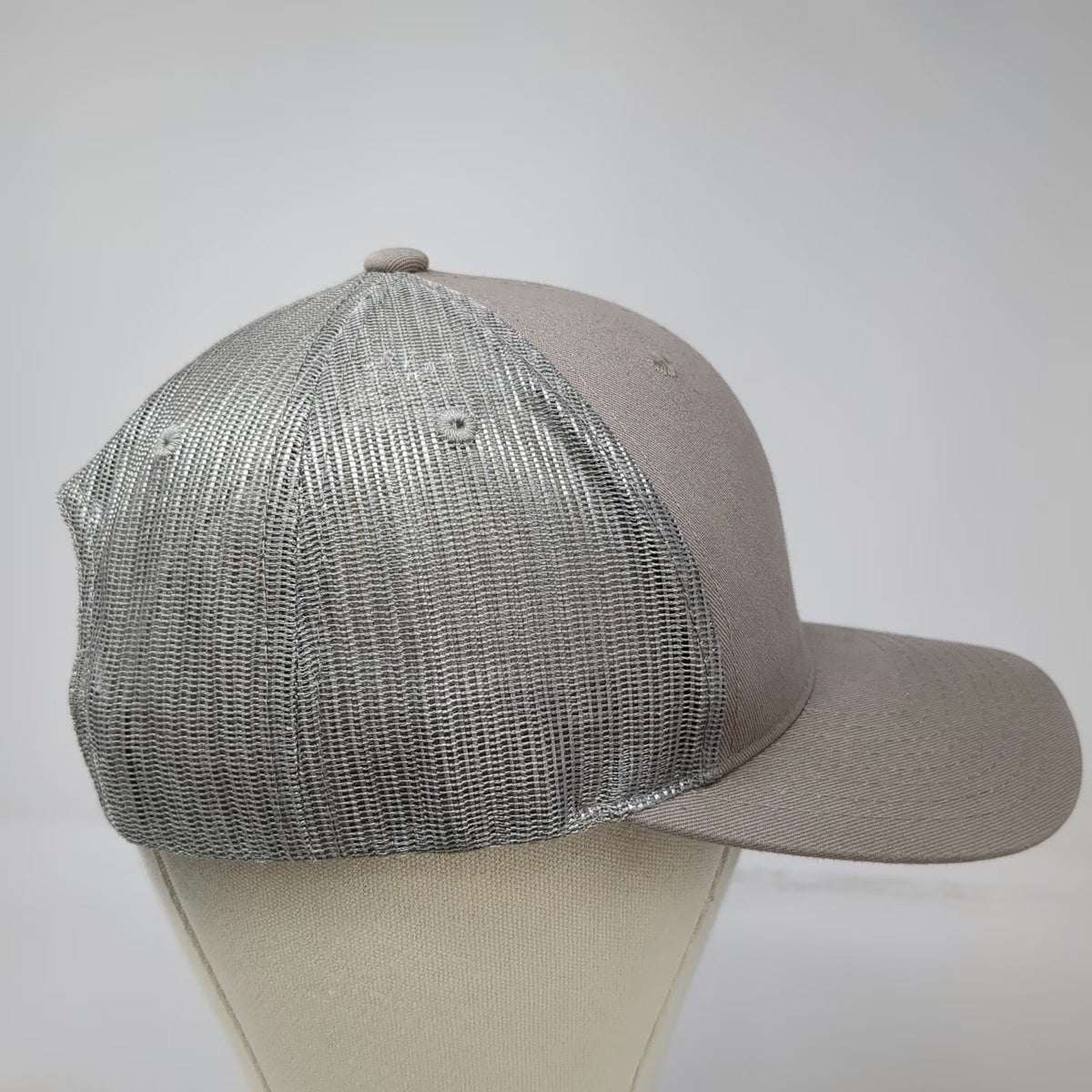 Decky Trucker Hat Gray One Size Snapback Mesh Big Black Hawk Aviation Helicopter