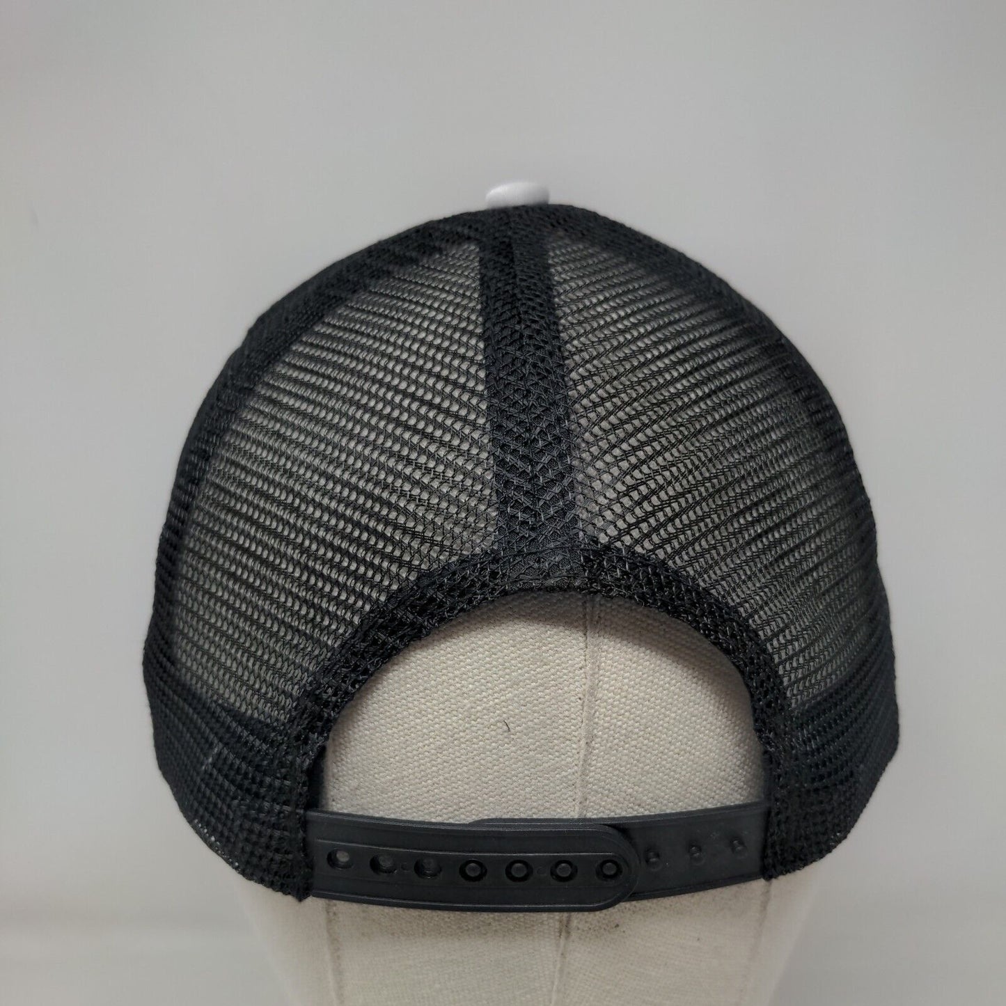 Ski Town Shoot Out Park City UT Snapback Trucker Hat Black OS Mesh Back District