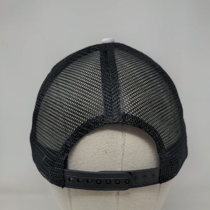Ski Town Shoot Out Park City UT Snapback Trucker Hat Black OS Mesh Back District