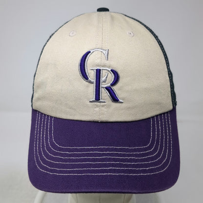 Colorado Rockies MLB Fan Favorite Baseball Cap Beige Purple Black One Size Logo