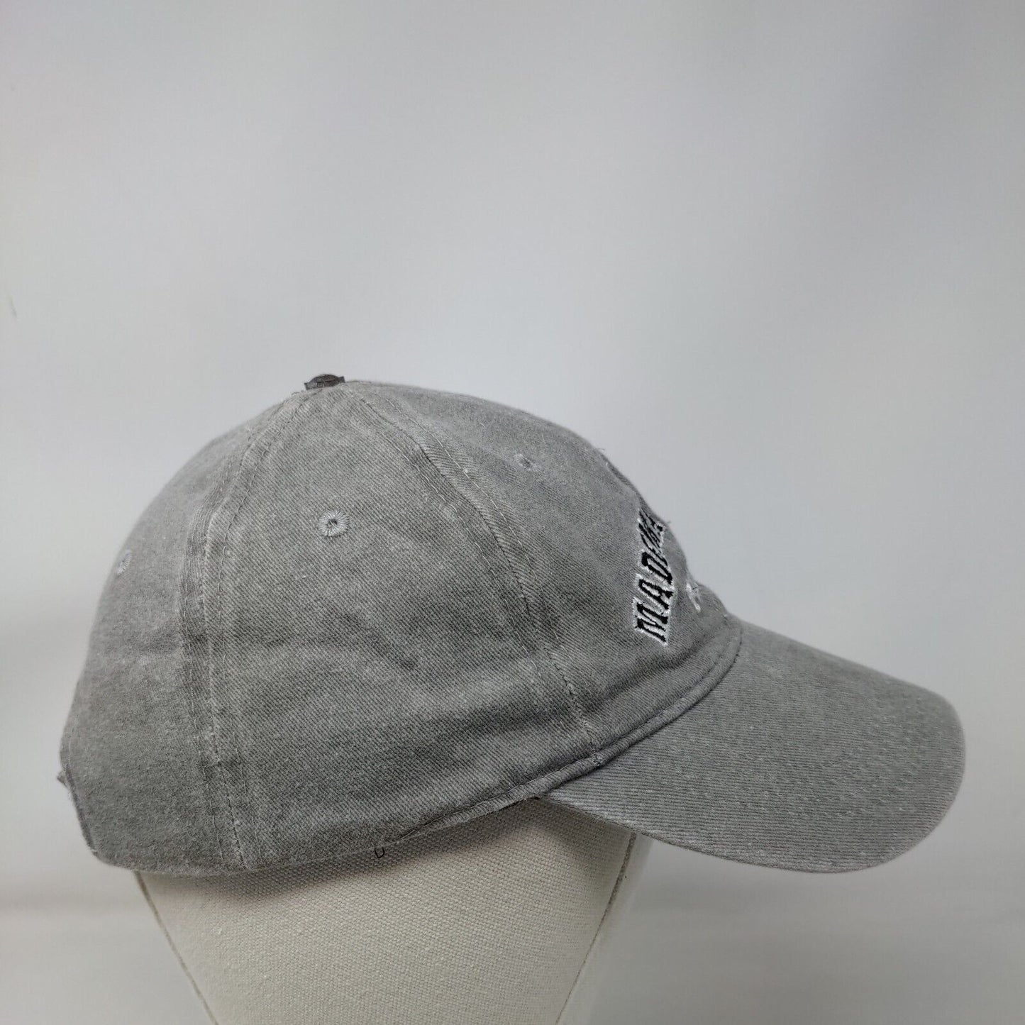 Madeira Beach Florida Strapback Hat Gray One Size Embroidered 6 Panel Surf Style
