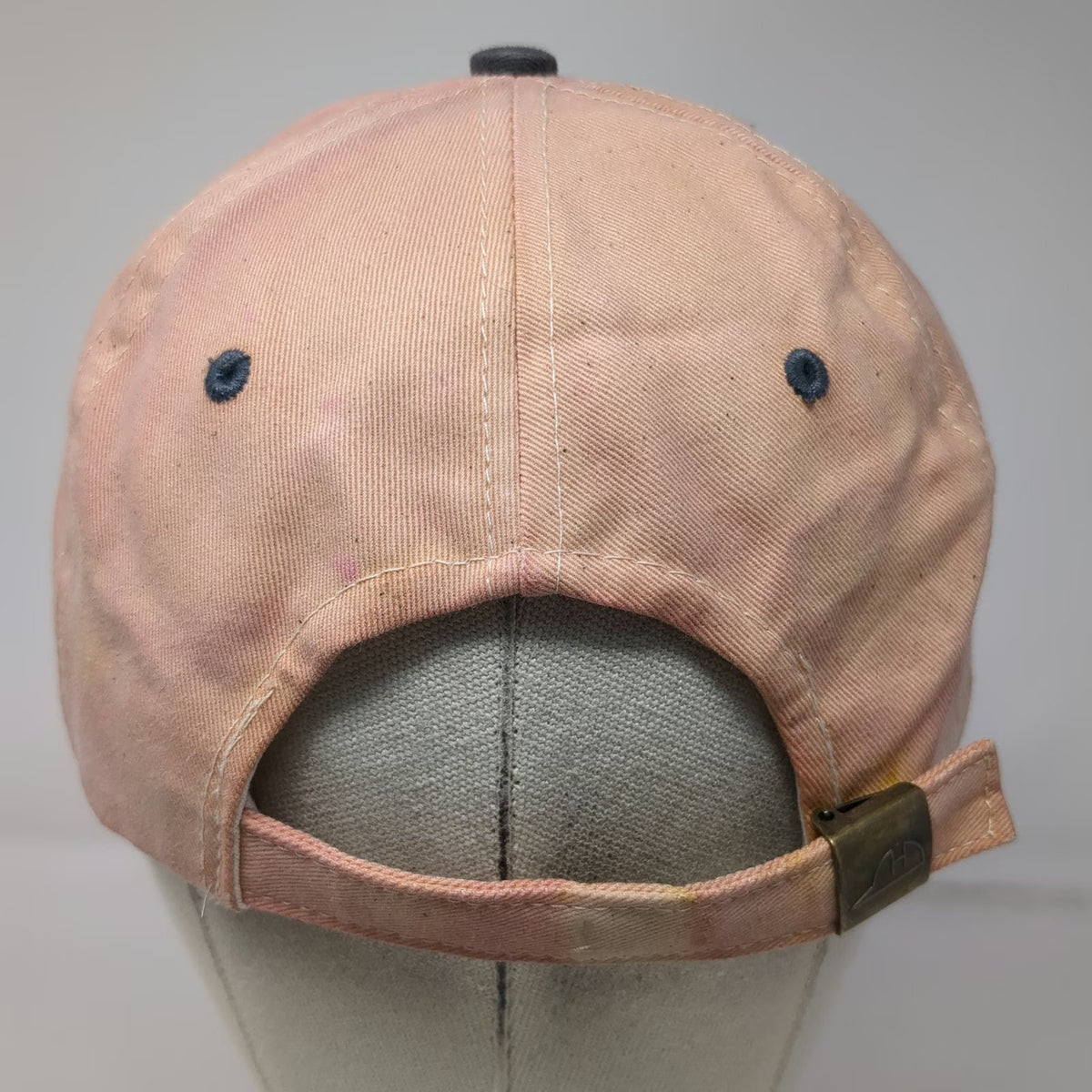 Del Sol Baseball Cap Pink Gray One Size Sun Logo Slideback Two Tone Contrast Hat