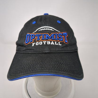 Optimist Football Slideback Hat Black OSFM Embroidered The Game