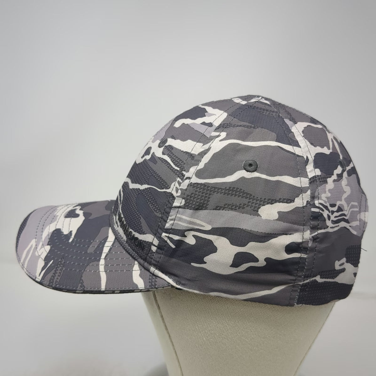 Mission Gray Camo One Size Baseball Cap Hat Strapback Tiger Stripe Cooling