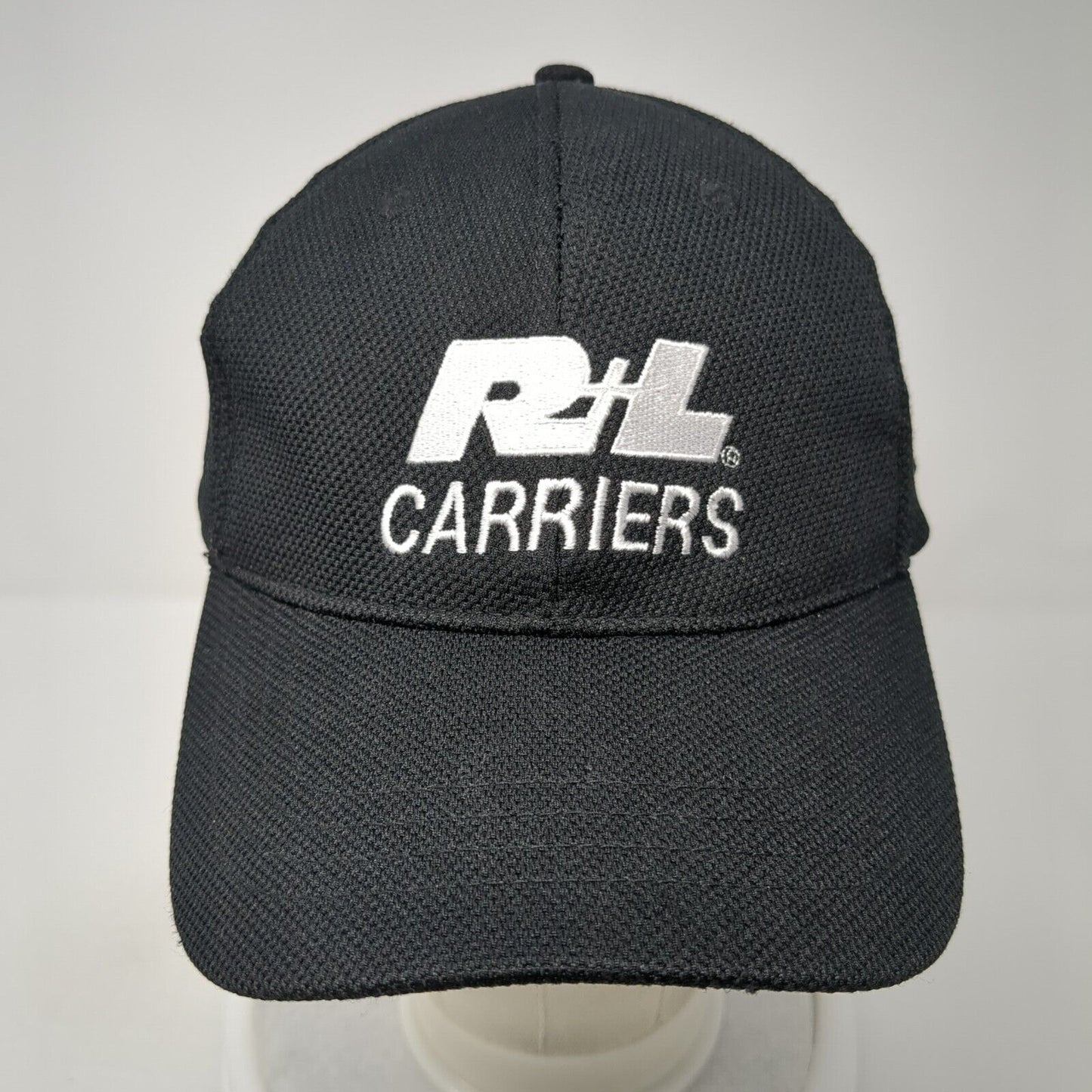 R+L Carriers Racing Slideback Hat Black One Size Adjustable Embroidered Idegy