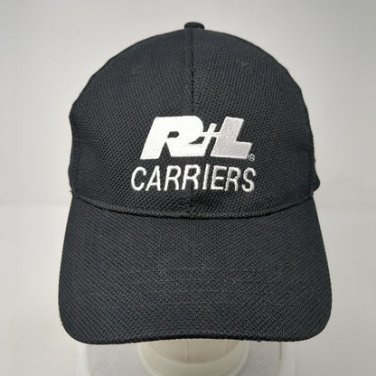 R+L Carriers Racing Slideback Hat Black One Size Adjustable Embroidered Idegy