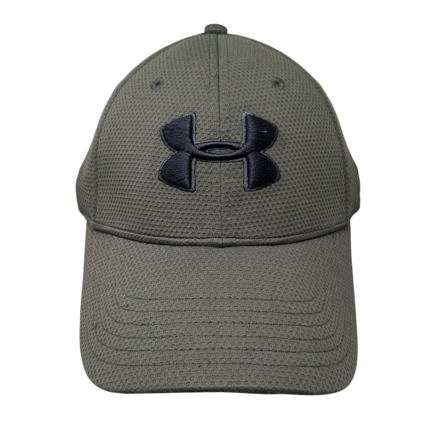 Under Armour Fitted Hat Green M/L Classic Fit Embroidered Vented Holes 6 Panel