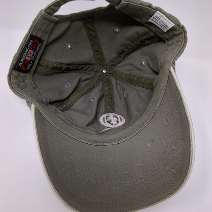 The National II The Deuce Slideback Hat Green OS Adjustable American Dry Goods