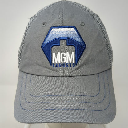 Mountain Lakes Baseball Cap Gray One Size MGM Targets American Flag Mesh Hat