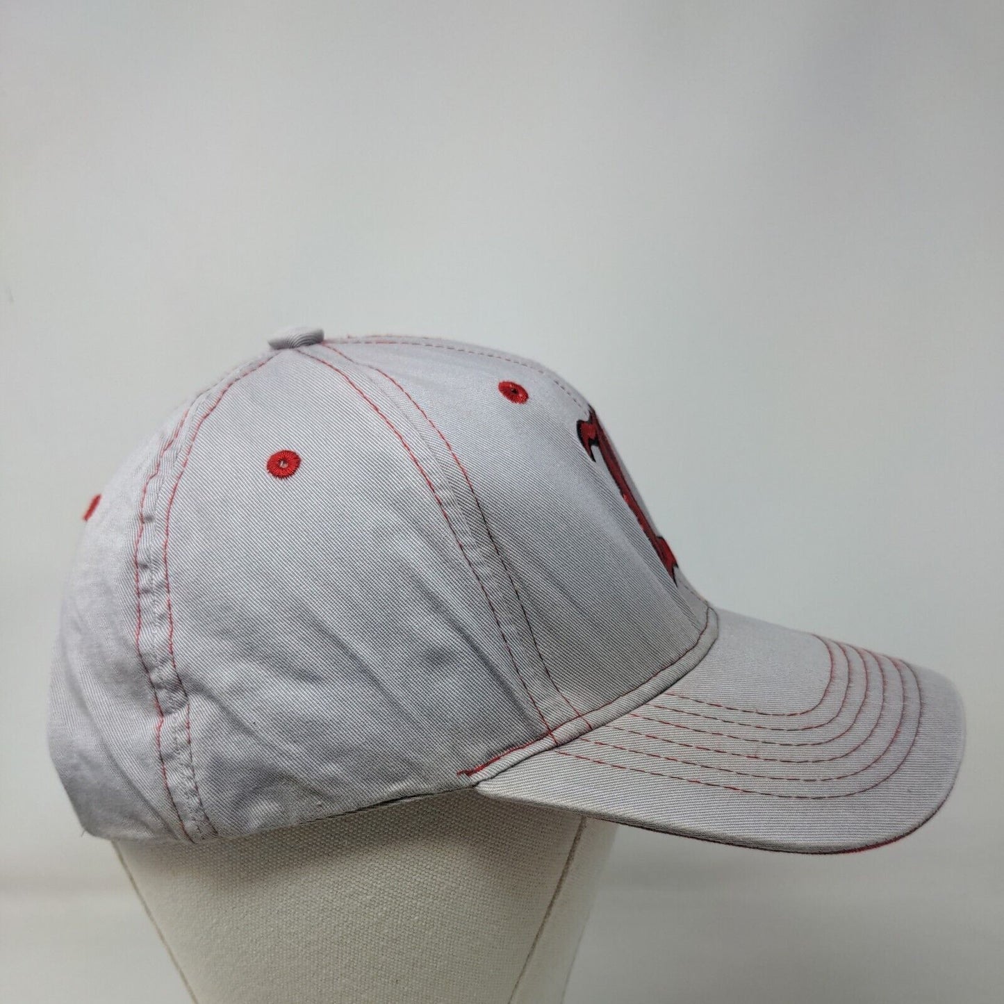 Captivating Headgear Men's Strapback Hat Gray OSFA Louisville Cardinals Logo