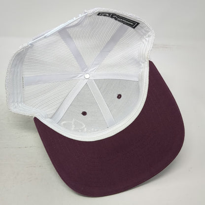 Richardson 112 Trucker Hat Red One Size Cold Springs Winery Mesh Snapback Hat