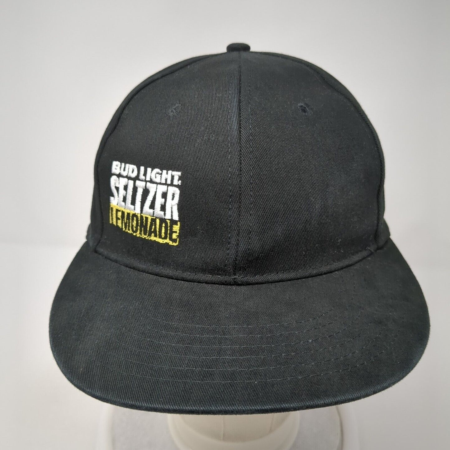 Bud Light Seltzer Lemonade Snapback Hat Black OS Adjustable Quake City Caps