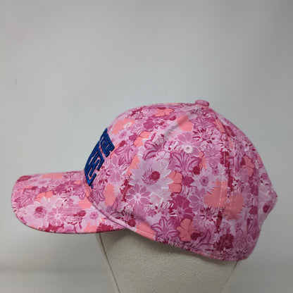 Support The Cure Slideback Hat Multi OSFM Floral Print Embroidered Breast Cancer