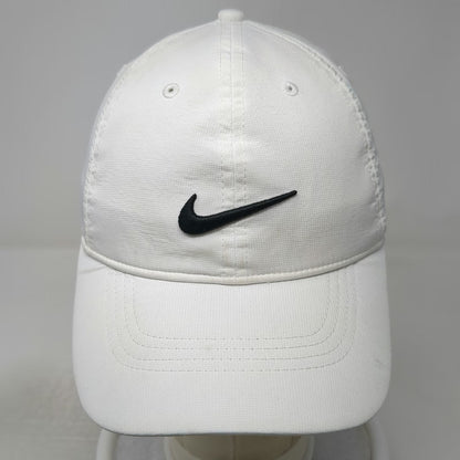 Nike Baseball Cap White One Size Legacy91 Dri-Fit Strapback Swoosh Golf Hat