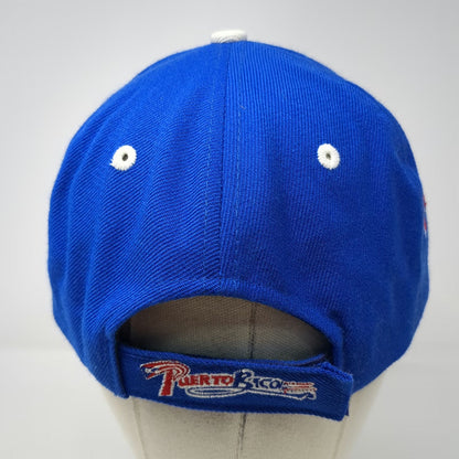 SJ Inc Blue Baseball Cap One Size Puerto Rico Flag Roosters Drum Embroidered Hat