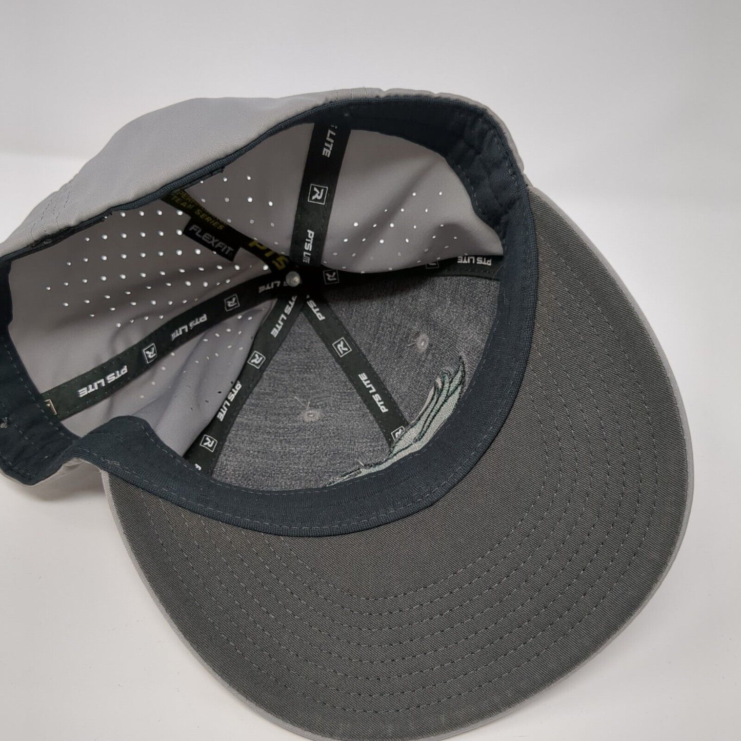Denver Broncos Fitted Hat Gray L/XL Flexfit Embroidered PTS Lite Richardson