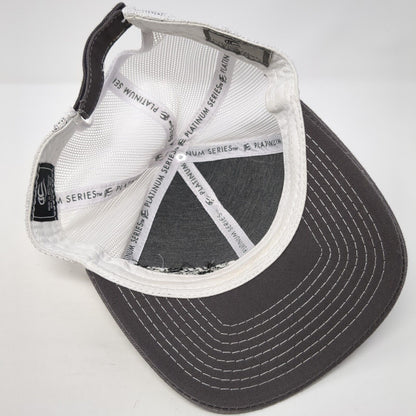 Campbell Tractor Co. Strapback Trucker Hat Gray OS Adjustable Mesh Outdoor Cap