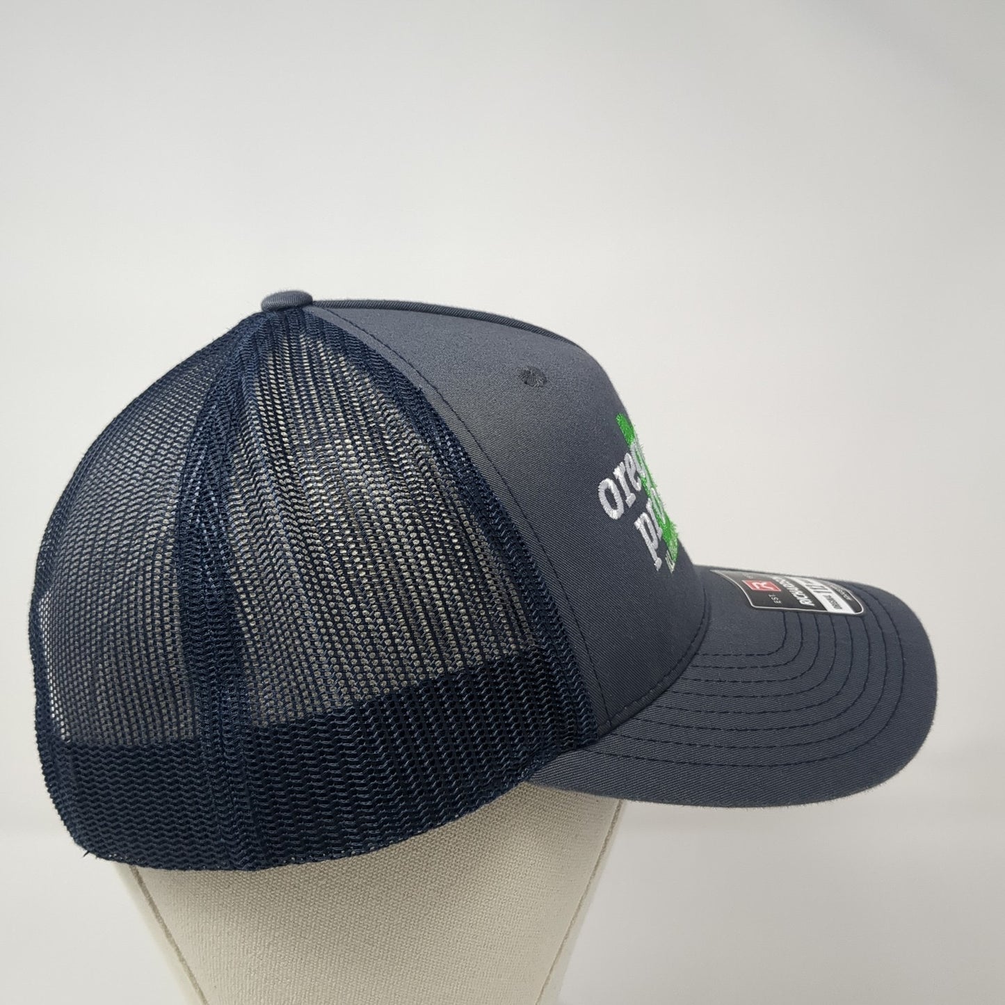 Oregon Prospector Snapback Trucker Hat Gray One Size Mesh Back Richardson