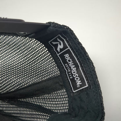 Richardson 112 Ruger Firearms Black One Size Trucker Hat Snapback Mesh Logo
