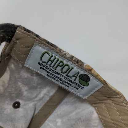 Brannon Electric Motor Strapback Hat Camo One Size Embroidered Chipola