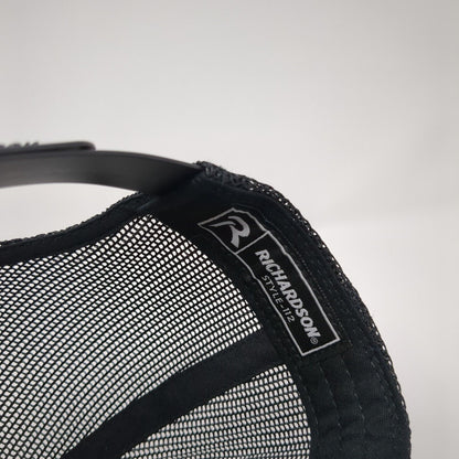 Life After War Snapback Trucker Hat Black One Size Mesh Back Richardson