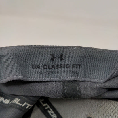 Under Armour Fitted Hat Gray L/XL Classic Fit Embroidered Blitzing 6 Panel