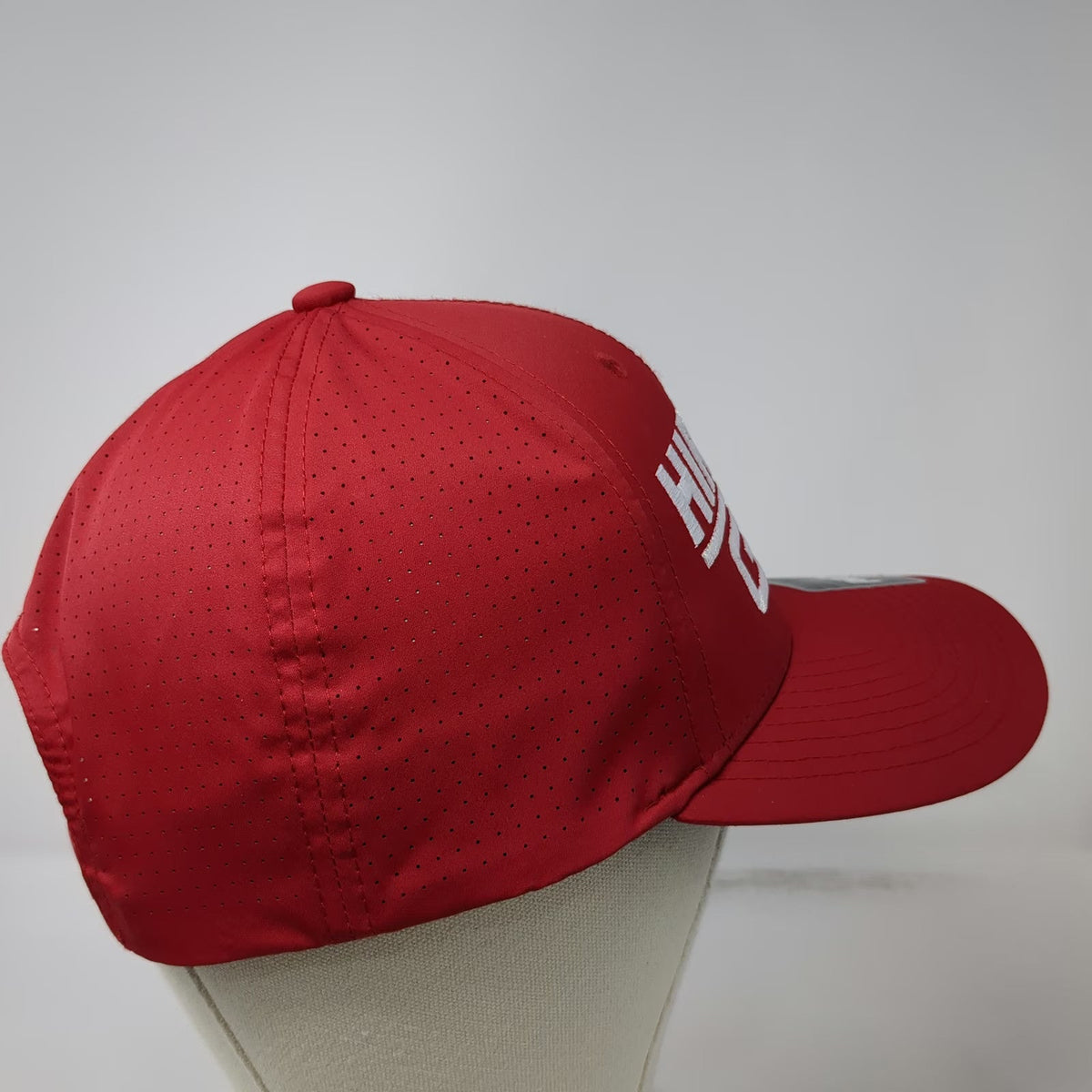 Sport-Tek Trucker Hat Red One Size Hirning GMC Laser Cut Performance Snapback