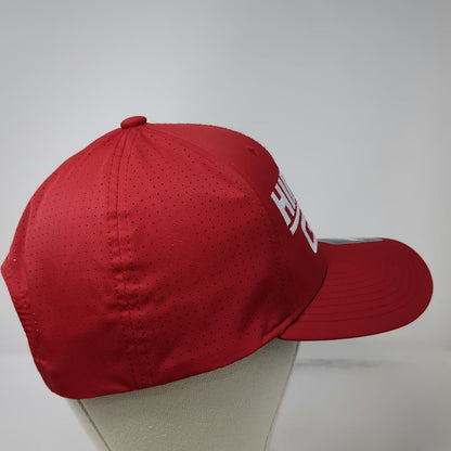 Sport-Tek Trucker Hat Red One Size Hirning GMC Laser Cut Performance Snapback