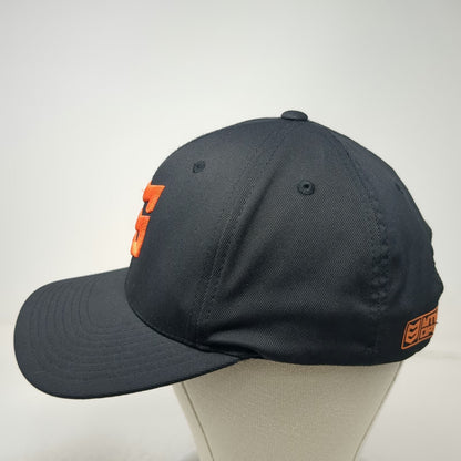Yupoong Snapback Hat Black One Size MTN OPS Orange Logo Flexfit 110 Structured