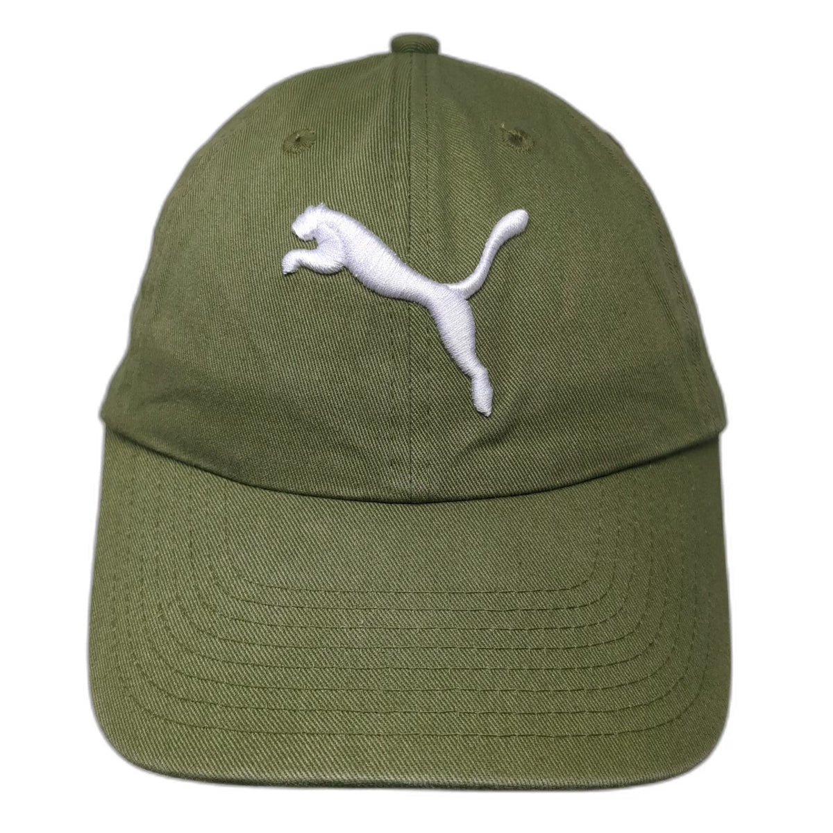 Puma Baseball Cap Green One Size Embroidered Logo Strapback Athletic Sports Hat