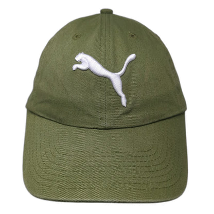 Puma Baseball Cap Green One Size Embroidered Logo Strapback Athletic Sports Hat