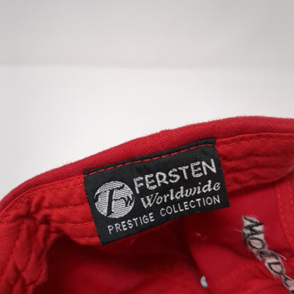 ecco World Class Slideback Baseball Cap Red OS Adjustable Embroidered Fersten