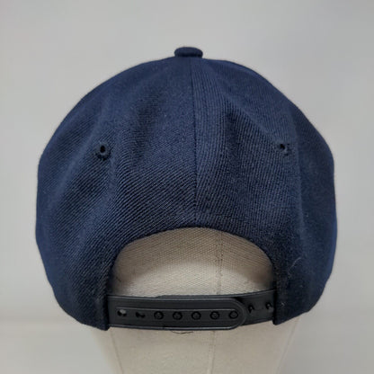 Heavy On The Wrist Radio Snapback Hat Blue OSFA Embroidered 6 Panel