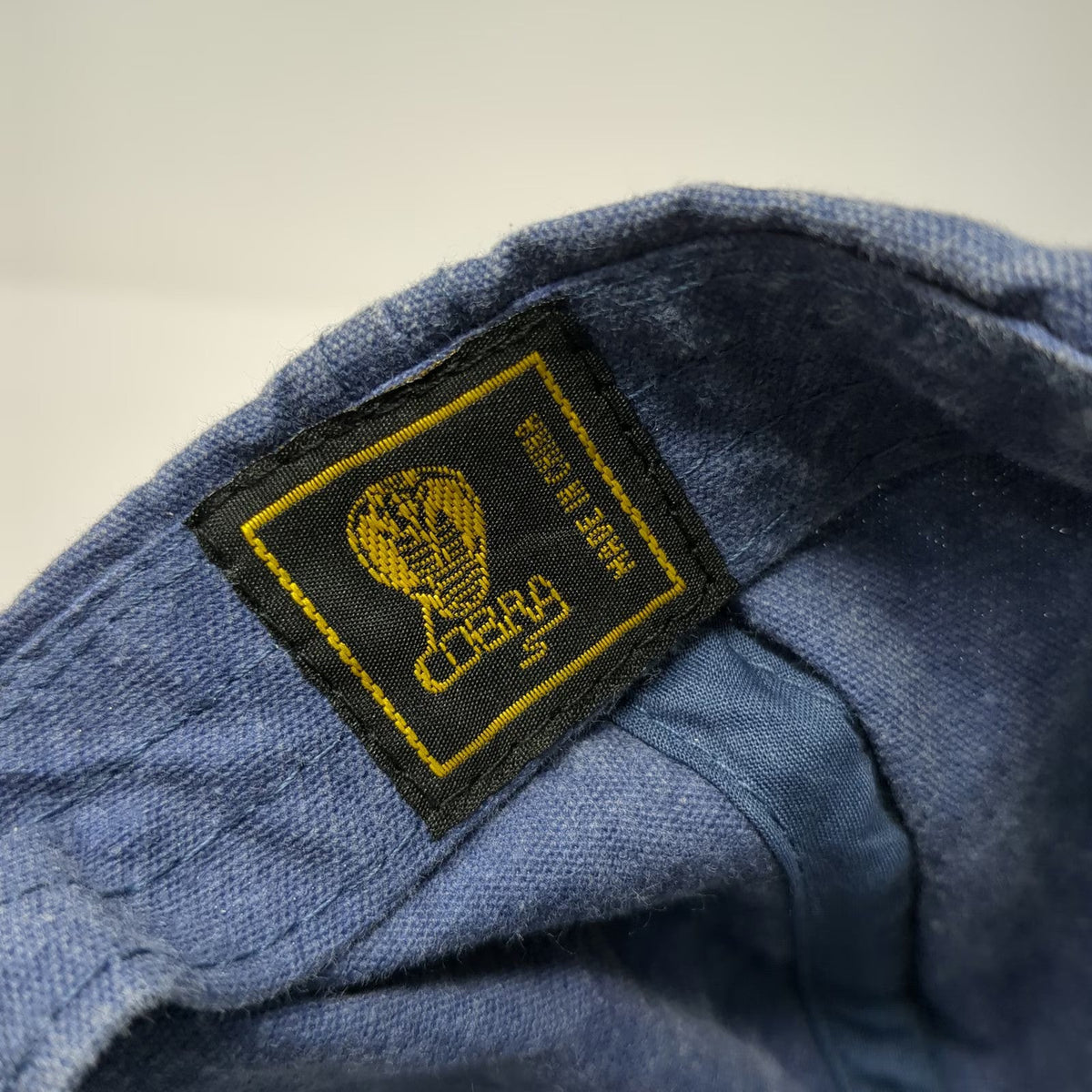 Cobra 5 Panel Blue One Size Snapback Hat Harvest Homes Two Tone Washed Cotton