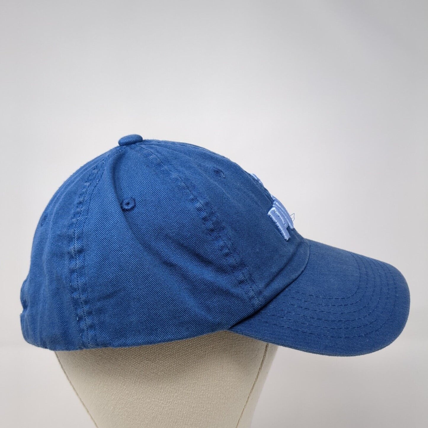 Puma Slideback Hat Blue One Size Adjustable Embroidered Logo Vent Holes