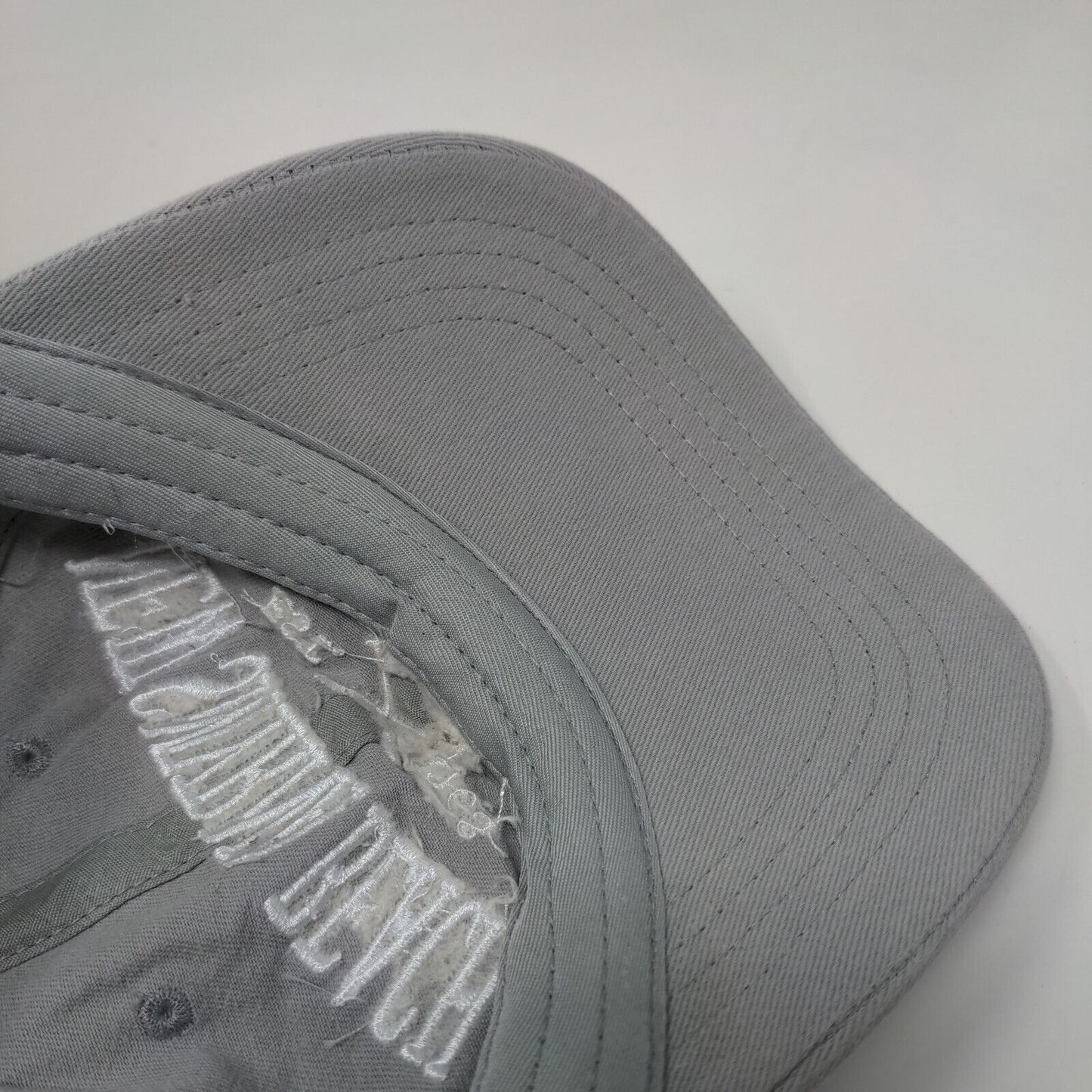 New Smyrna Beach Florida Strapback Hat Gray One Size Embroidered