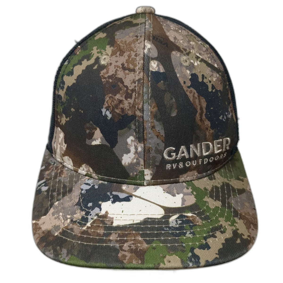 Outdoor Cap Trucker Hat Brown One Size Gander RV Outdoors Camo Mesh Back hat