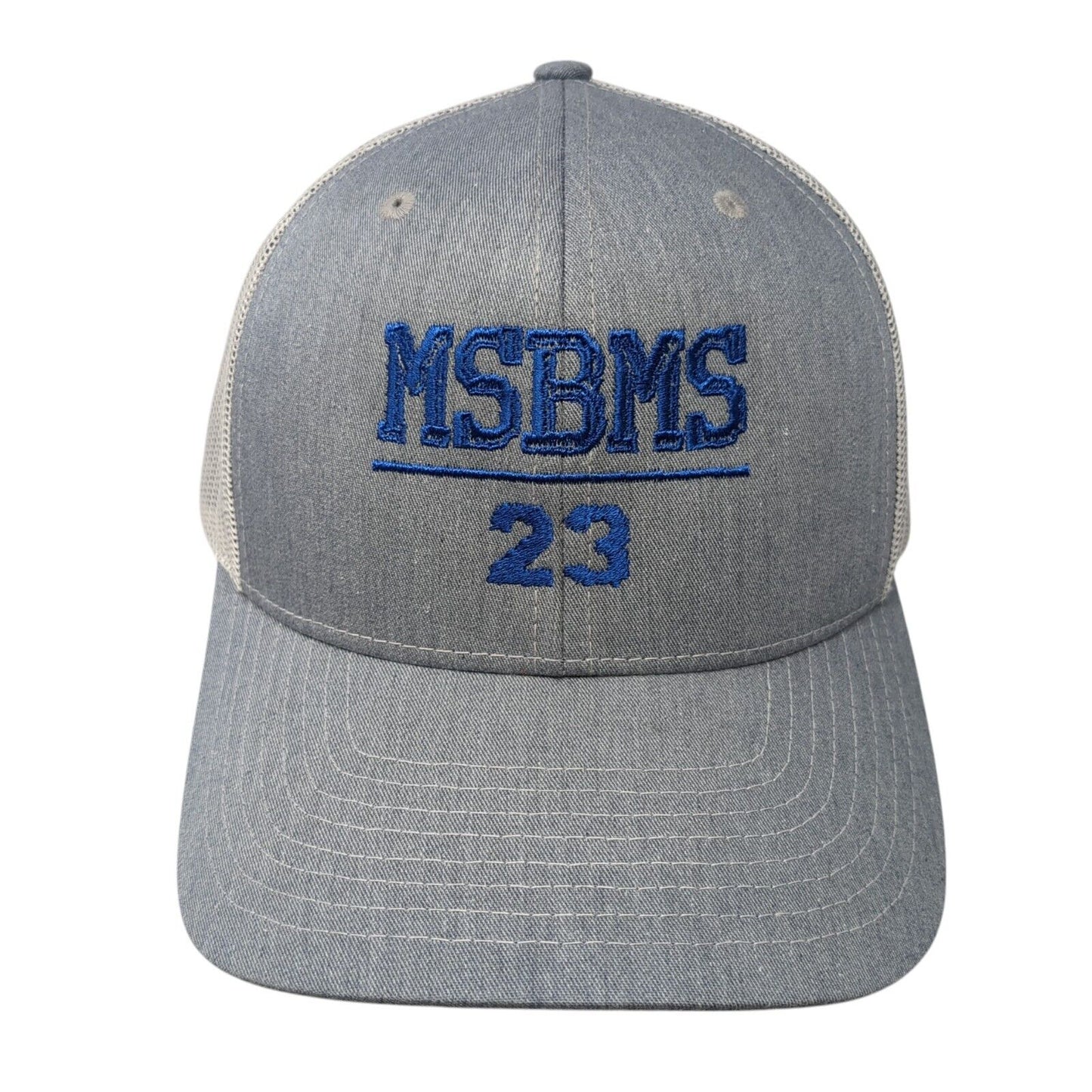 MSBMS 23 Snapback Trucker Hat Gray One Size Mesh Back Richardson