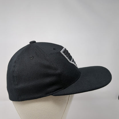 American Flag Fitted Hat Black Small Embroidered Solid 6 Panel Zephyr