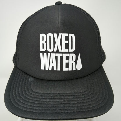 Otto Trucker Hat Black One Size Boxed Water Graphic Mesh Back Snapback Foam