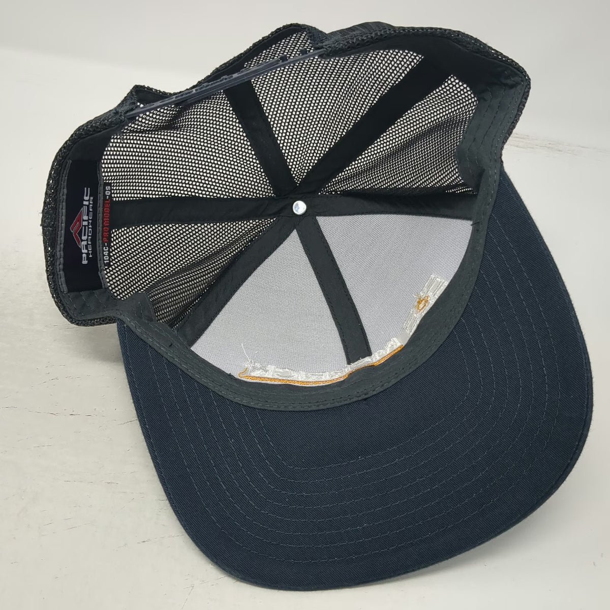 Pacific Headwear Trucker Hat Blue One Size Merrick Mesh Back Snapback hat