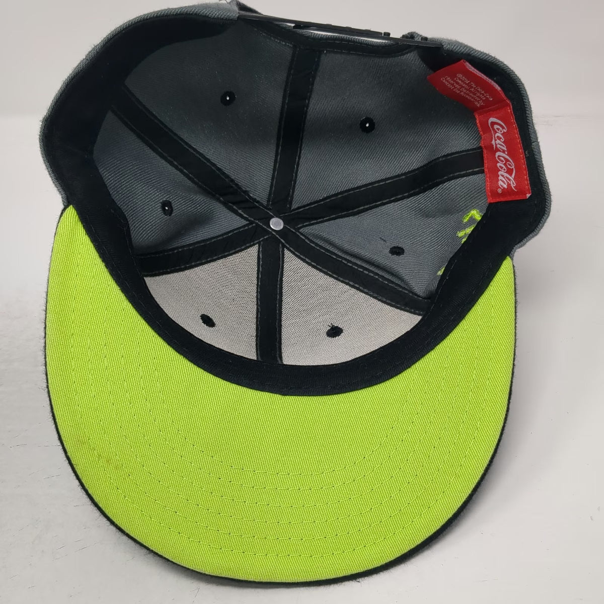 Coca-Cola Snapback Gray Black Green One Size Atlanta Since 1886 Underbrim Hat