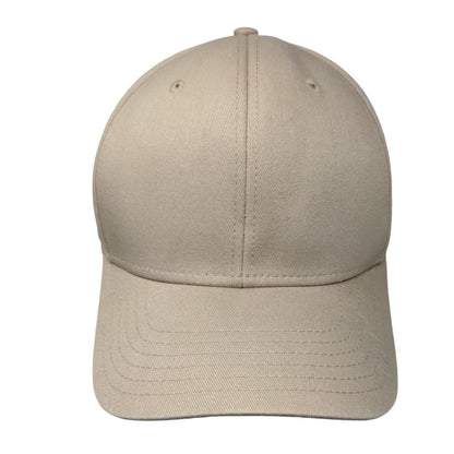 Unbranded Slideback Hat Tan One Size Adjustable Vented Holes Breathable Blank